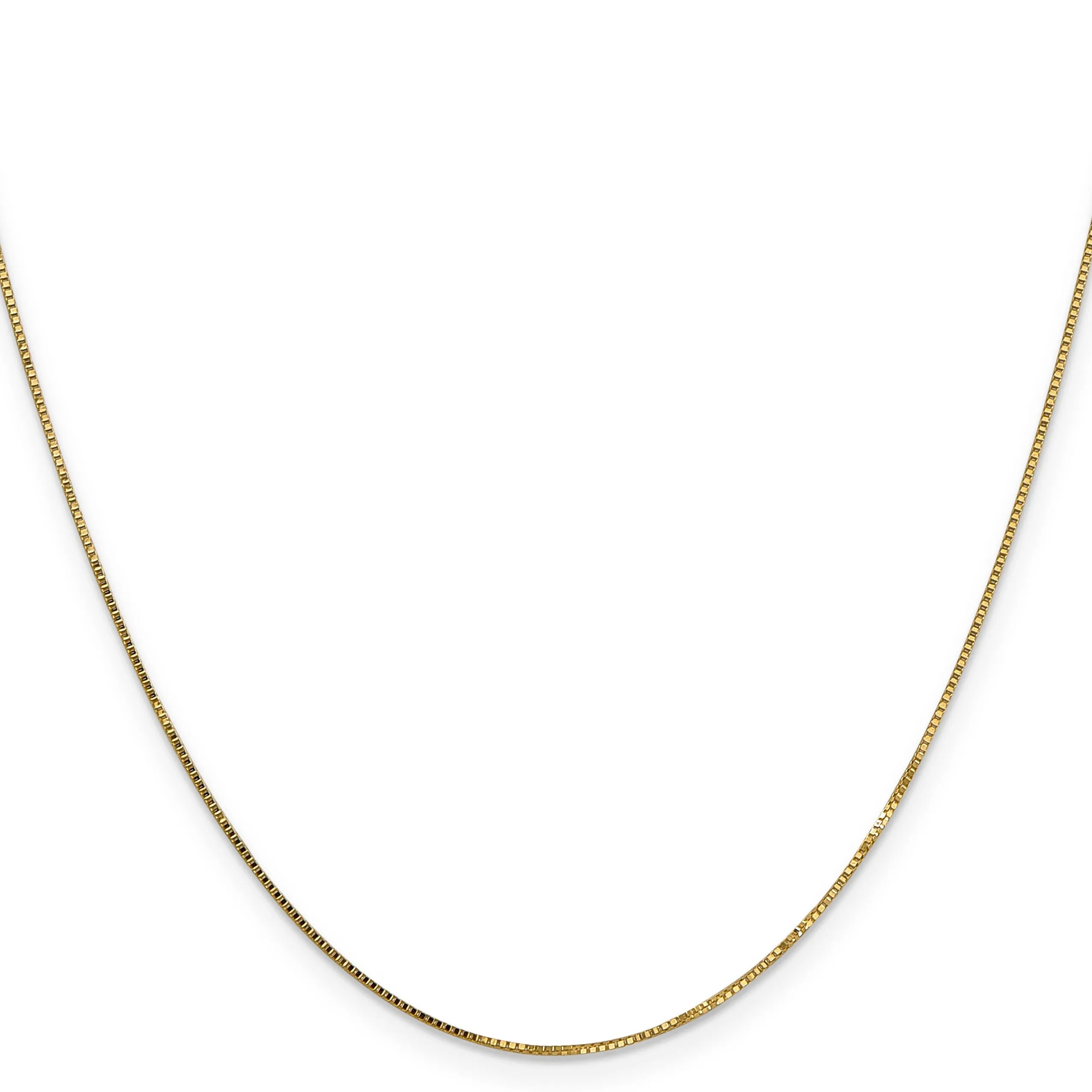 14k Yellow Gold .8 mm Box Chan