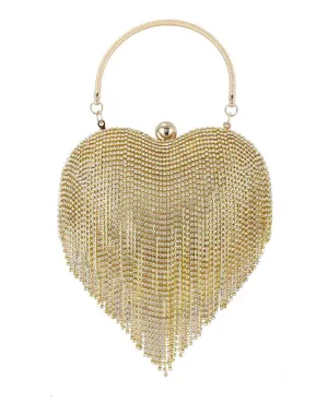 4502 - GOLD HEART PURSE
