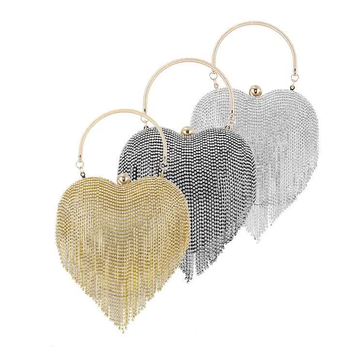 4502 - GOLD HEART PURSE