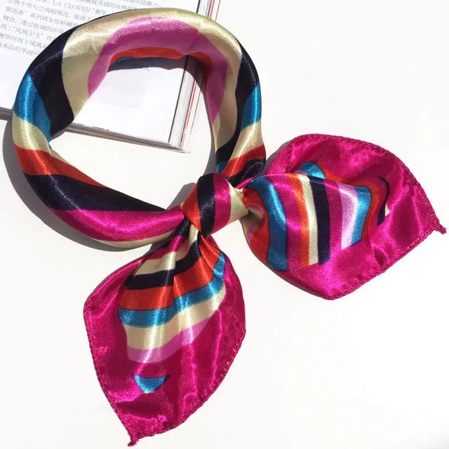 50*50 Multifunction Silk Scarf women