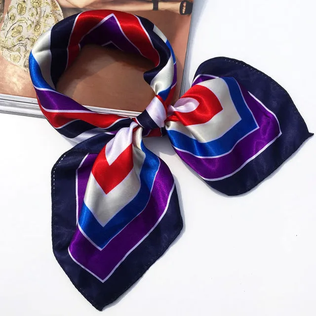 50*50 Multifunction Silk Scarf women