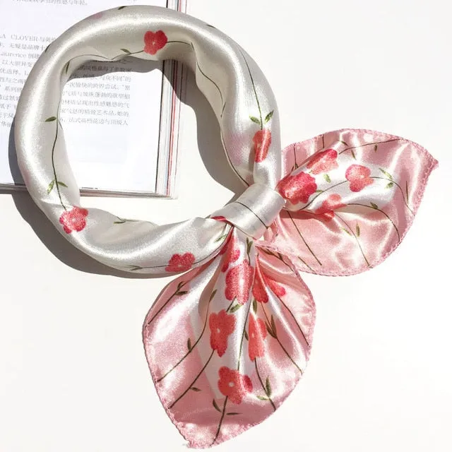 50*50 Multifunction Silk Scarf women