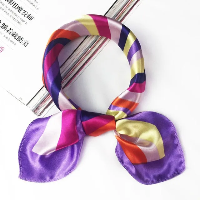 50*50 Multifunction Silk Scarf women
