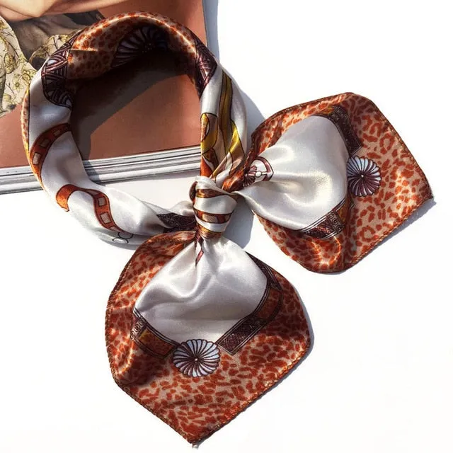 50*50 Multifunction Silk Scarf women