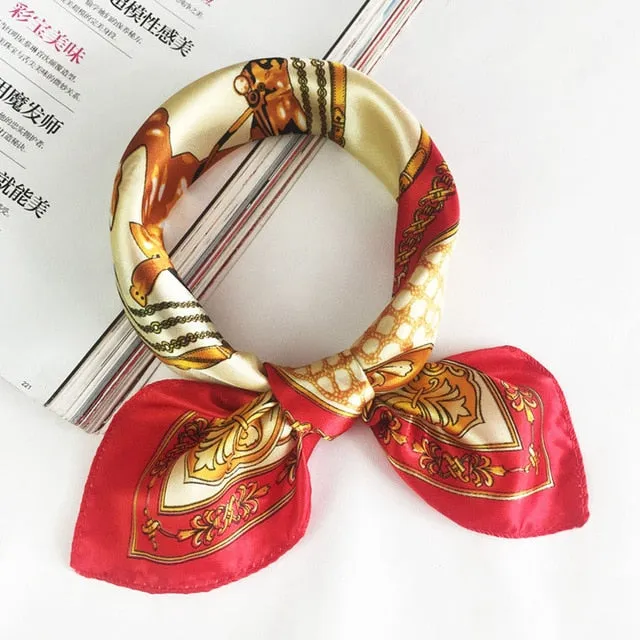 50*50 Multifunction Silk Scarf women