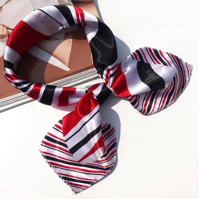 50*50 Multifunction Silk Scarf women