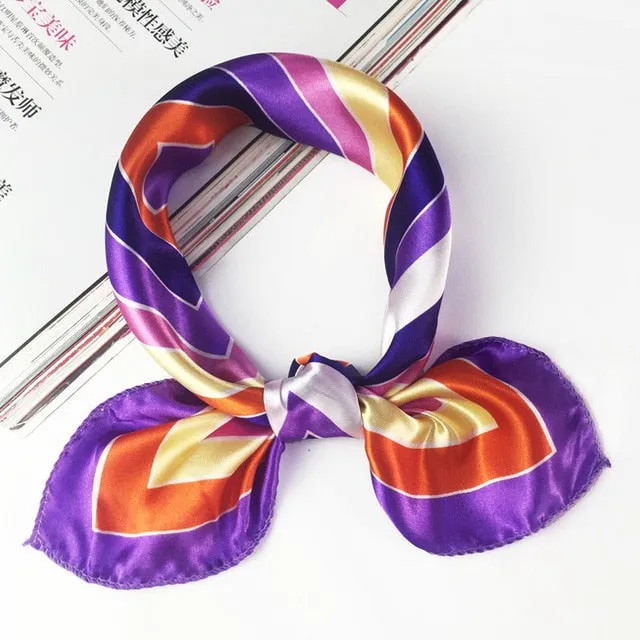 50*50 Multifunction Silk Scarf women