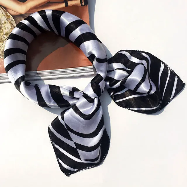 50*50 Multifunction Silk Scarf women