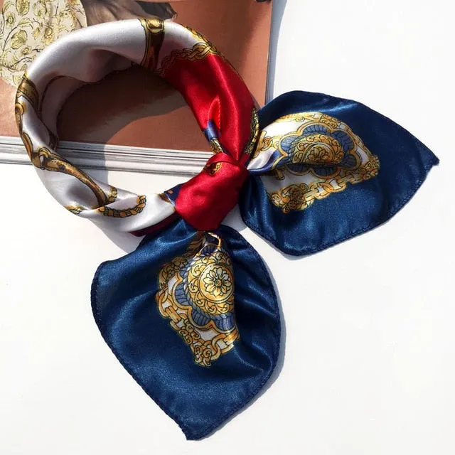 50*50 Multifunction Silk Scarf women