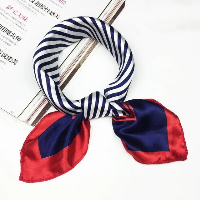 50*50 Multifunction Silk Scarf women