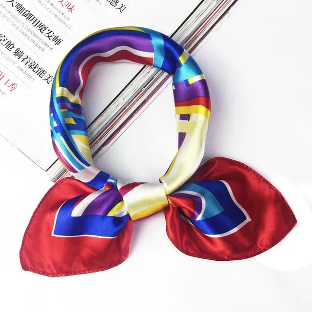 50*50 Multifunction Silk Scarf women