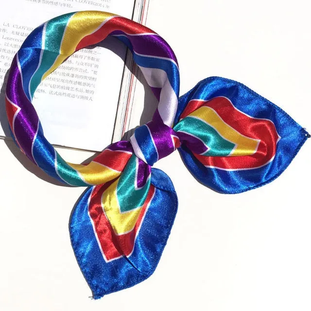 50*50 Multifunction Silk Scarf women