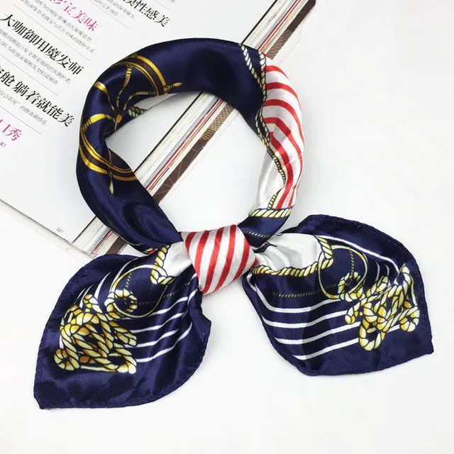 50*50 Multifunction Silk Scarf women