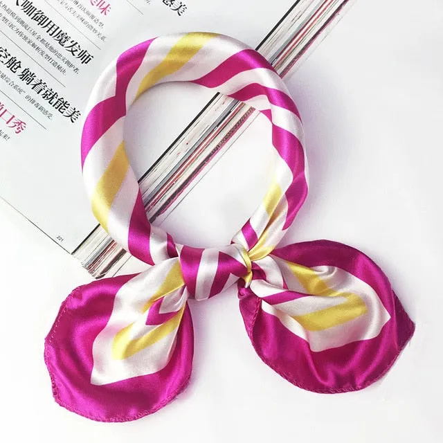 50*50 Multifunction Silk Scarf women
