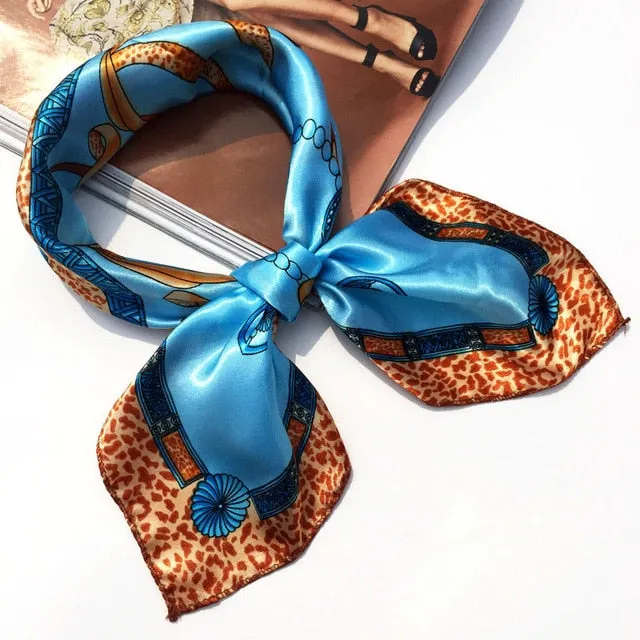 50*50 Multifunction Silk Scarf women