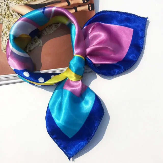 50*50 Multifunction Silk Scarf women