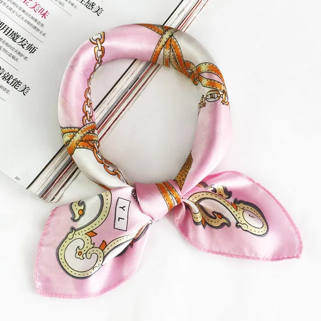 50*50 Multifunction Silk Scarf women