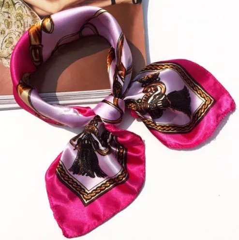 50*50 Multifunction Silk Scarf women