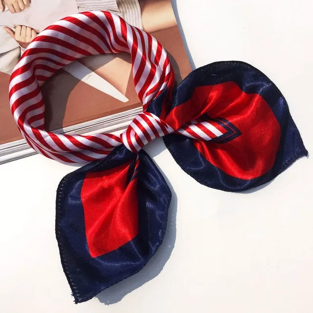 50*50 Multifunction Silk Scarf women