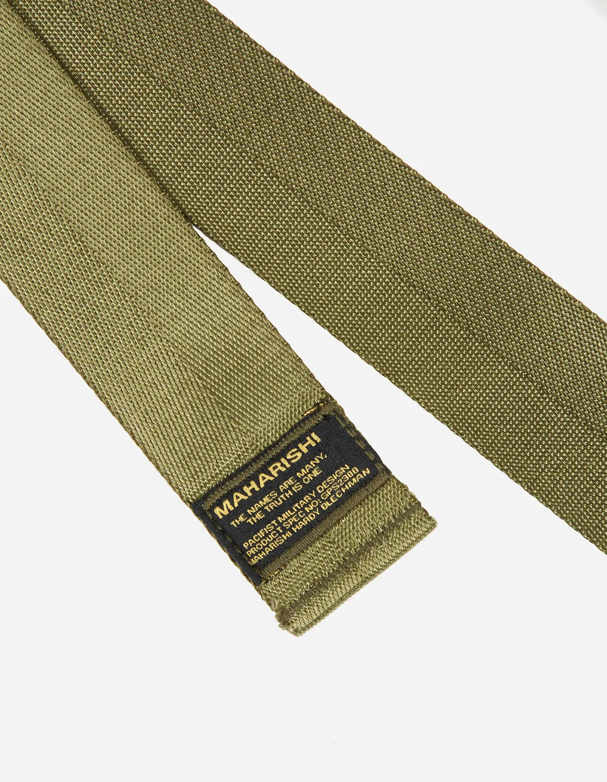 9195 Maharishi Tilt Head Loop Belt  Nylon Webbing Olive