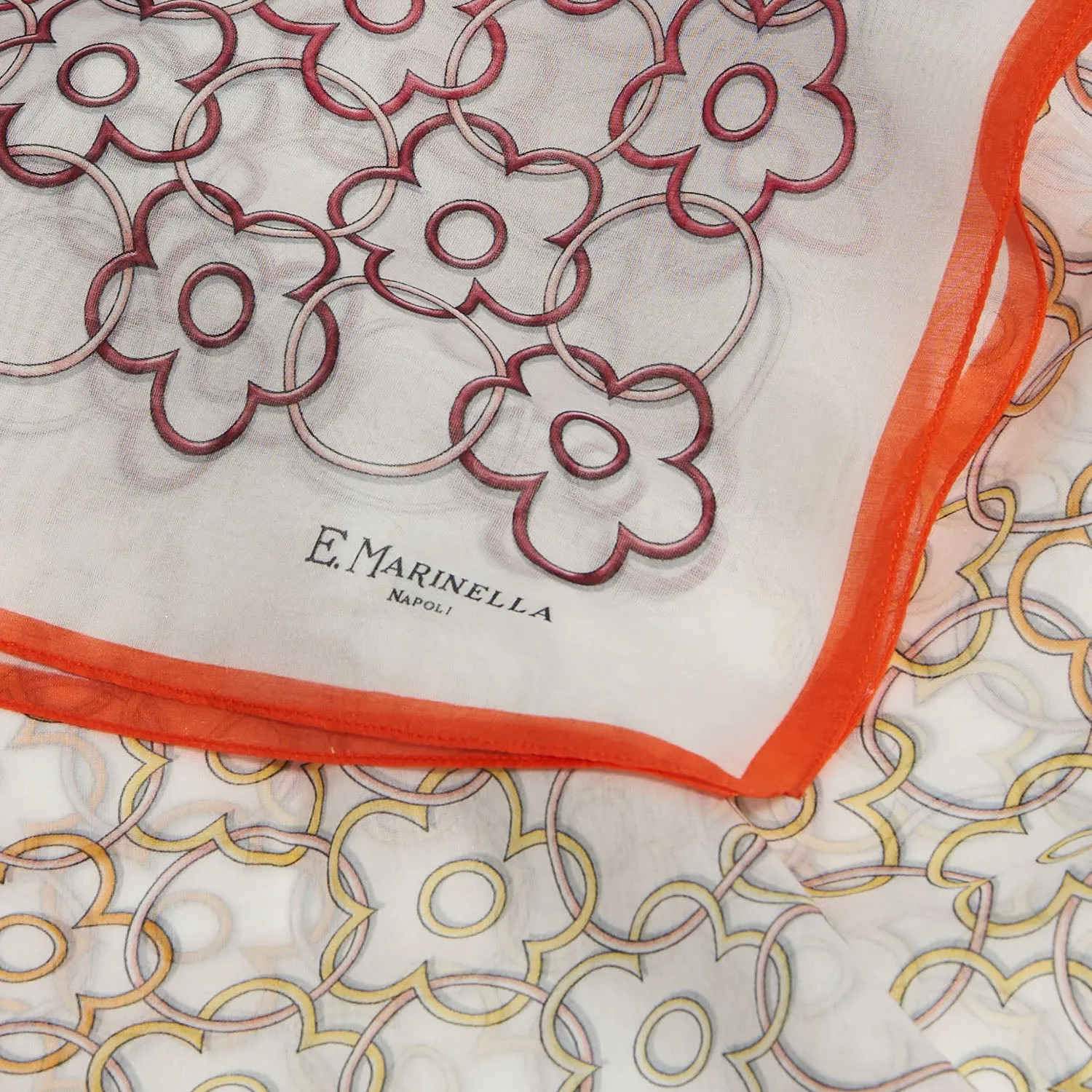 ARANCIONE TUBULAR SCARF IN COTTON VOILE AND SILK