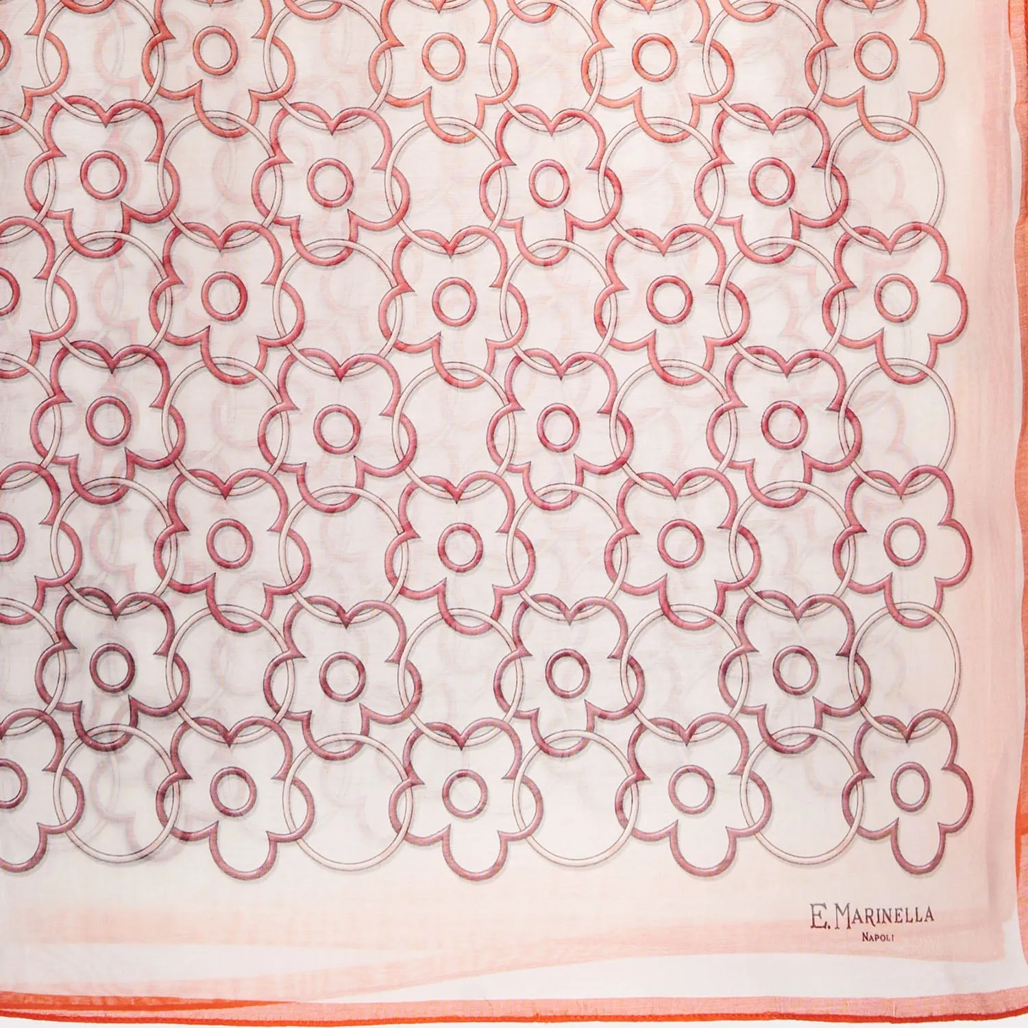 ARANCIONE TUBULAR SCARF IN COTTON VOILE AND SILK