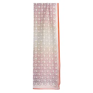 ARANCIONE TUBULAR SCARF IN COTTON VOILE AND SILK