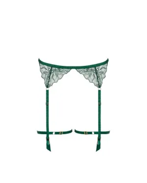 Astra Thigh Harness Suspender - Aventurine Green -