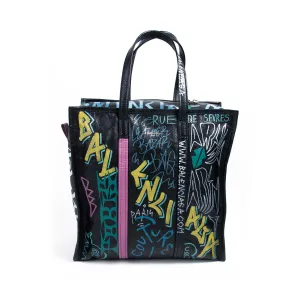 Balenciaga Bazar Medium Graffiti Shopper Tote