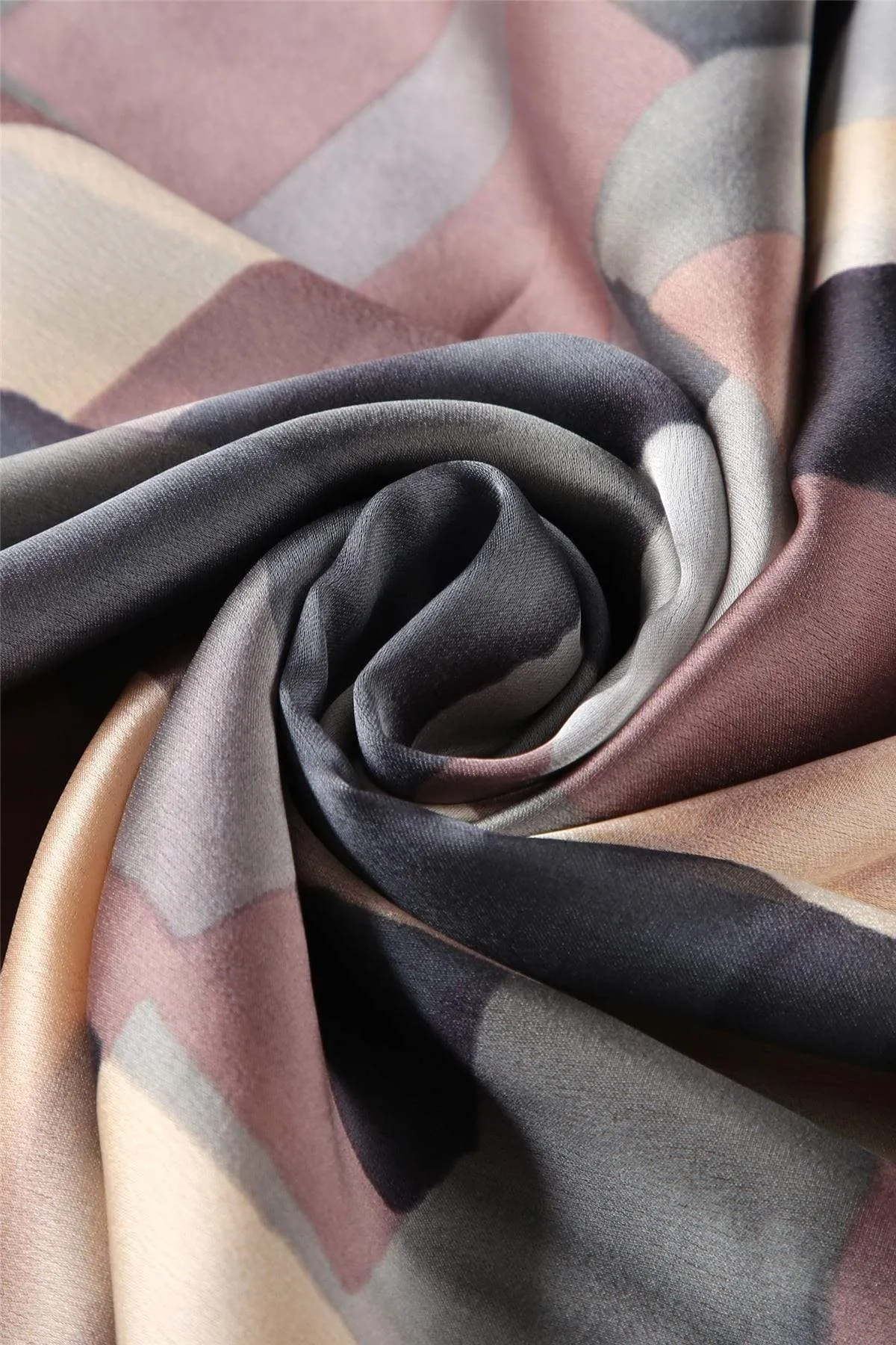 Block Colour Patchwork Silk Scarf various colours