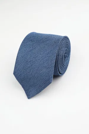 Blue Silk Texture Tie