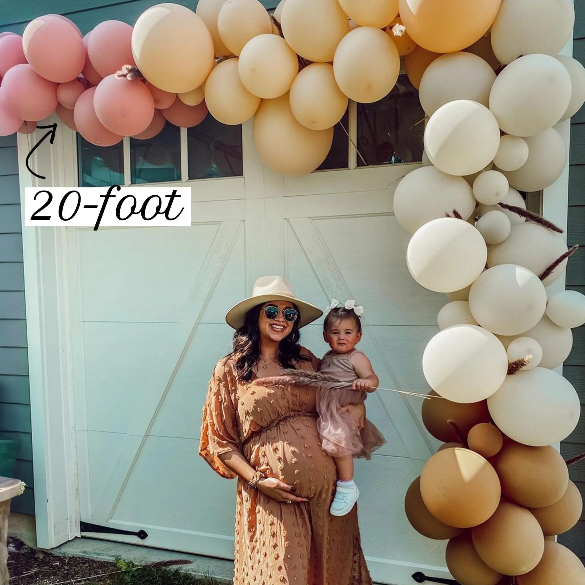 Boho Rainbow Balloon Arch Kit - Dusty Rose Balloon Garland Kit