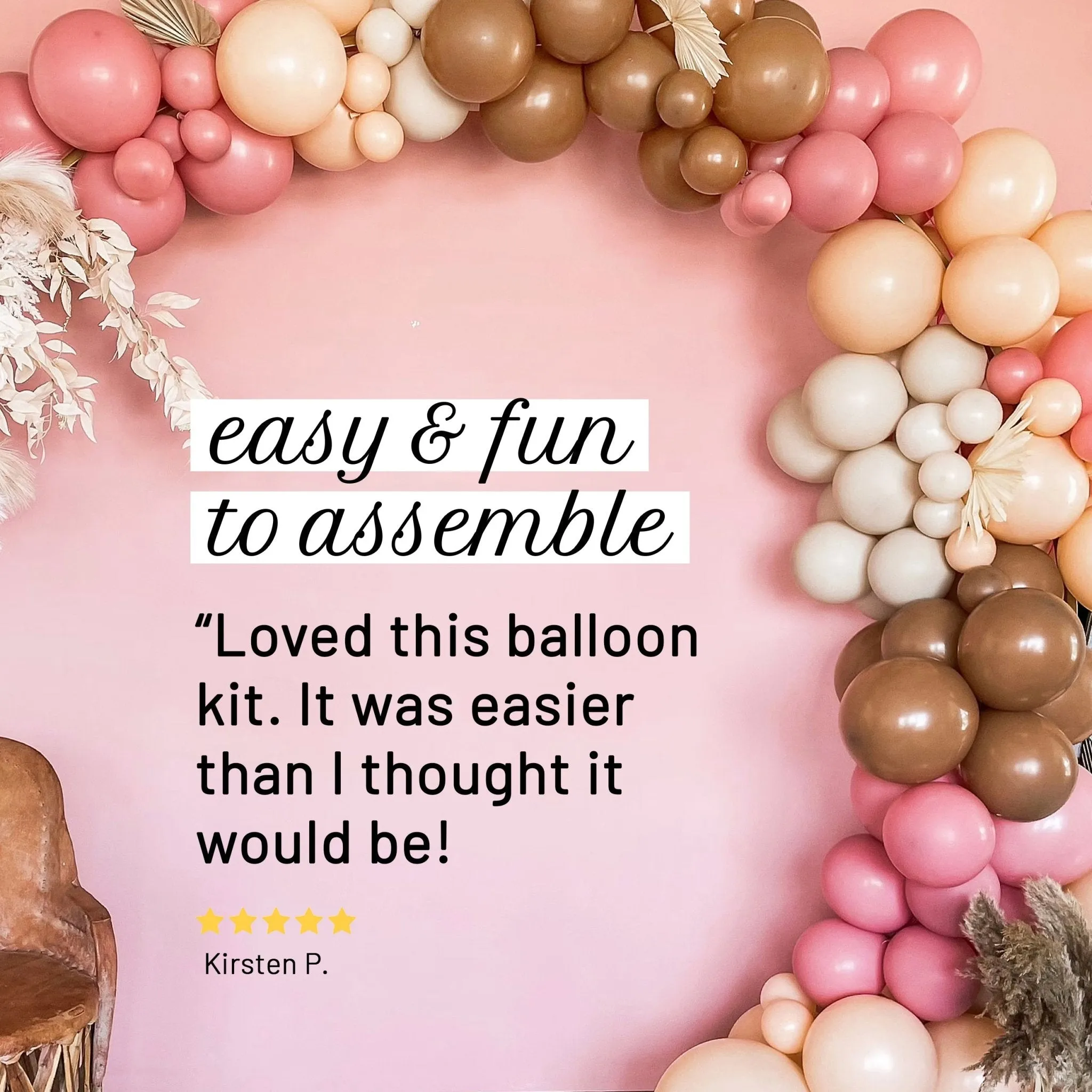 Boho Rainbow Balloon Arch Kit - Dusty Rose Balloon Garland Kit