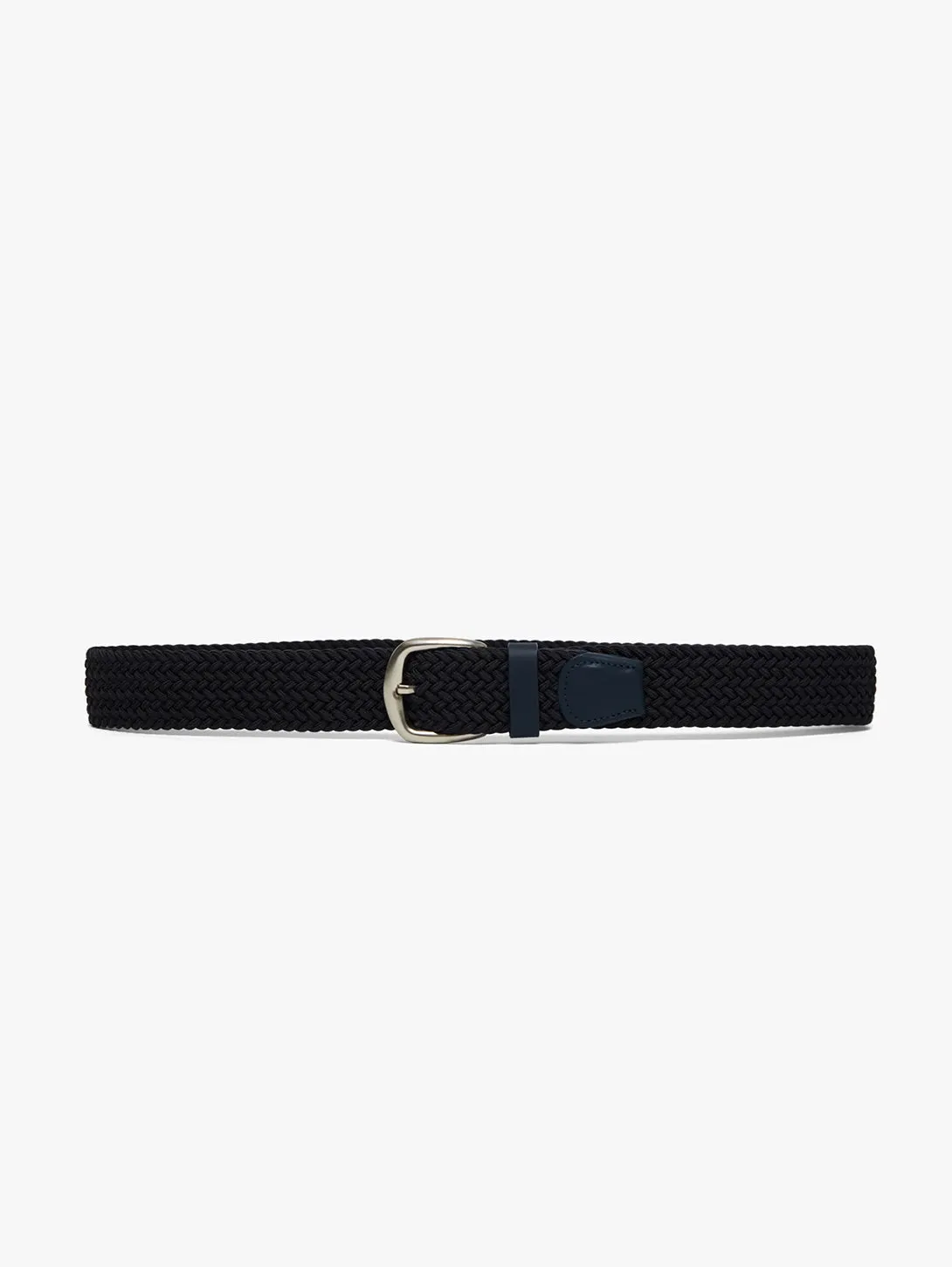 Braided Elastic Belt - Navy Blue