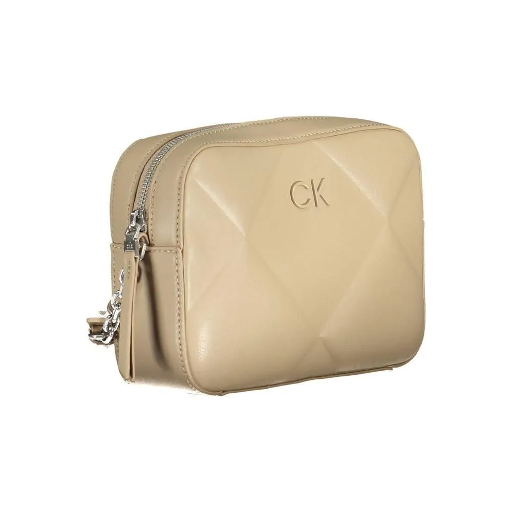 Calvin Klein Beige Polyester Handbag