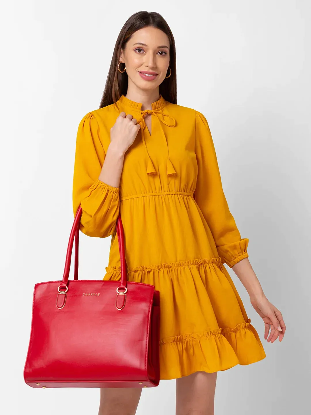 Caprese Demi Tote Large Red