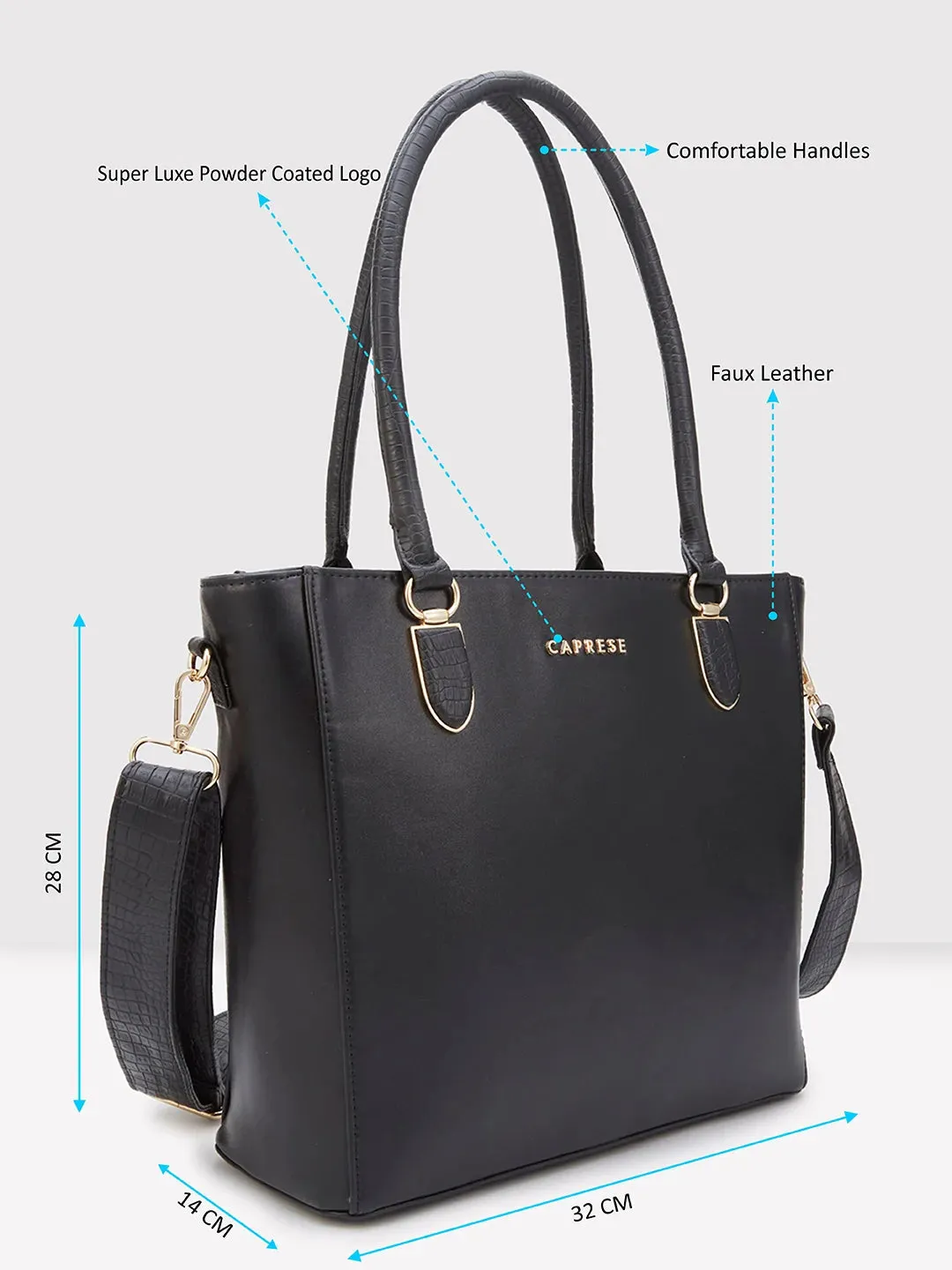 Caprese Esme Tote Large Black