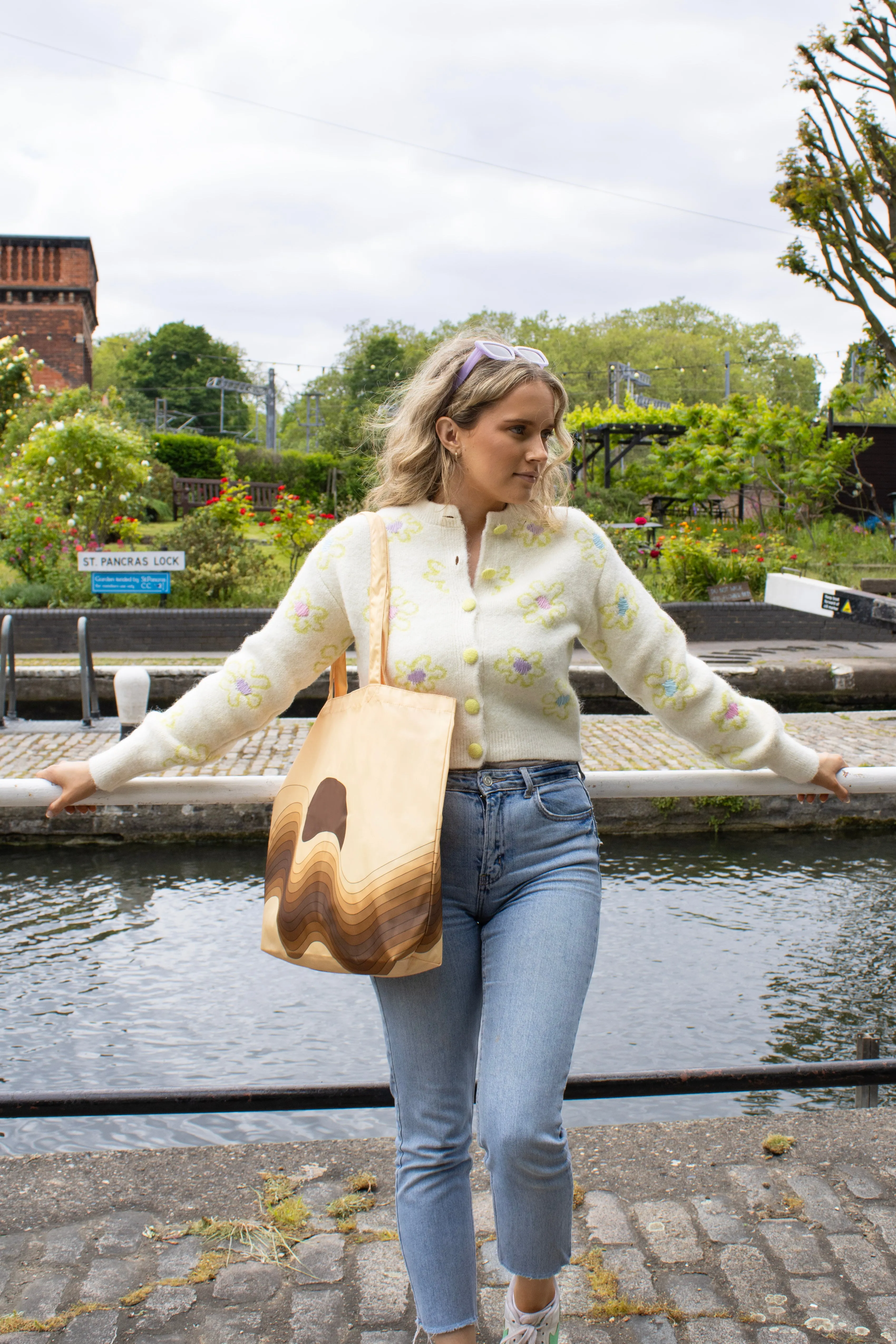 Caramel Waves | Recycled Tote