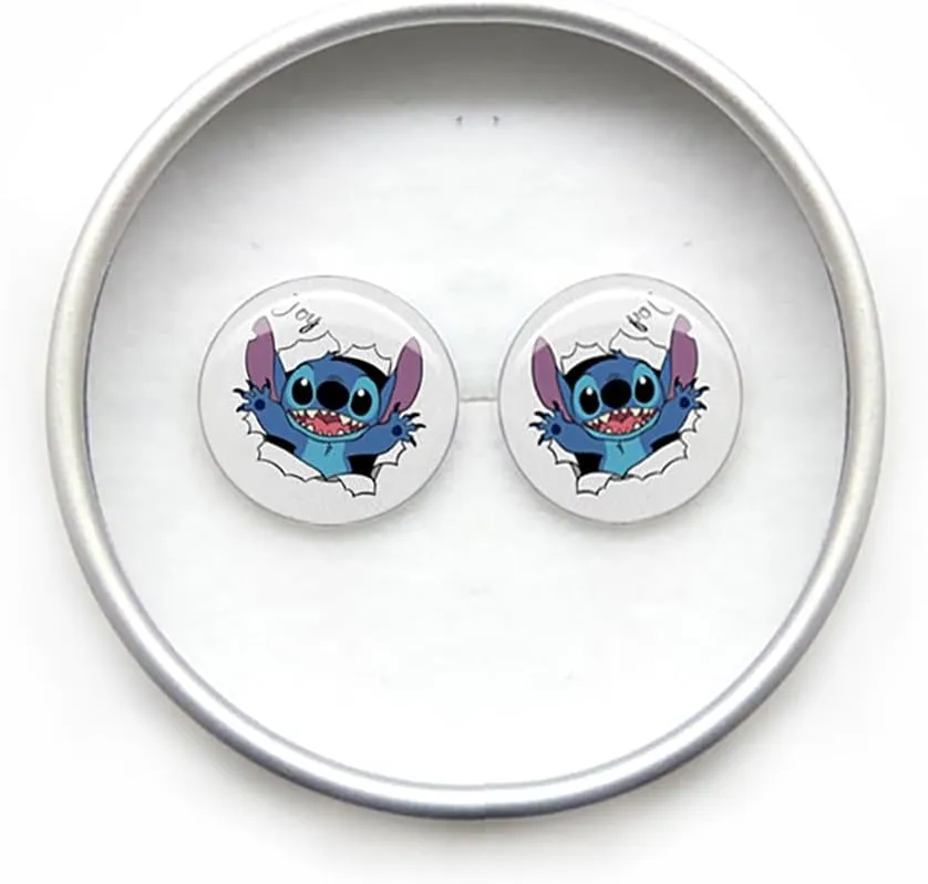 Cute Stud Earrings with Unique Theme Box for Daughter Sister Gift