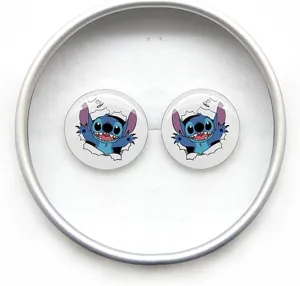 Cute Stud Earrings with Unique Theme Box for Daughter Sister Gift