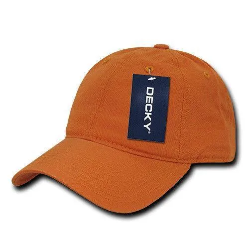 Decky Relaxed Soft Low Crown Dad Washed Cotton Polo Vintage 6 Panel Caps Hats