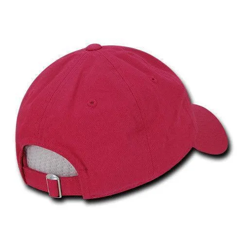 Decky Relaxed Soft Low Crown Dad Washed Cotton Polo Vintage 6 Panel Caps Hats