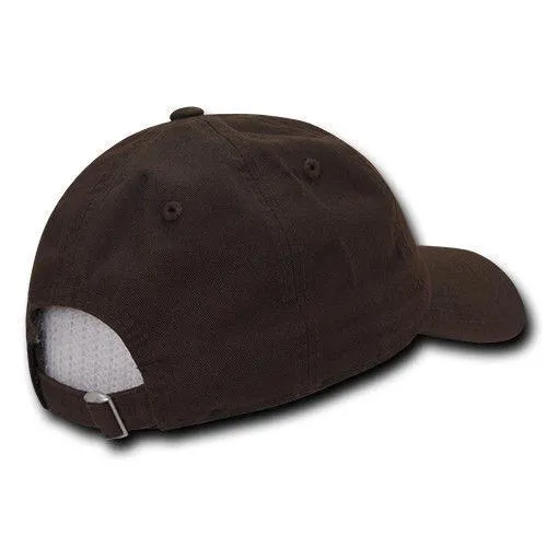 Decky Relaxed Soft Low Crown Dad Washed Cotton Polo Vintage 6 Panel Caps Hats