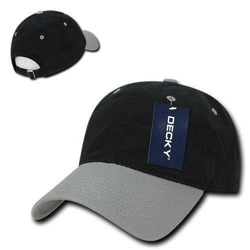 Decky Relaxed Soft Low Crown Dad Washed Cotton Polo Vintage 6 Panel Caps Hats