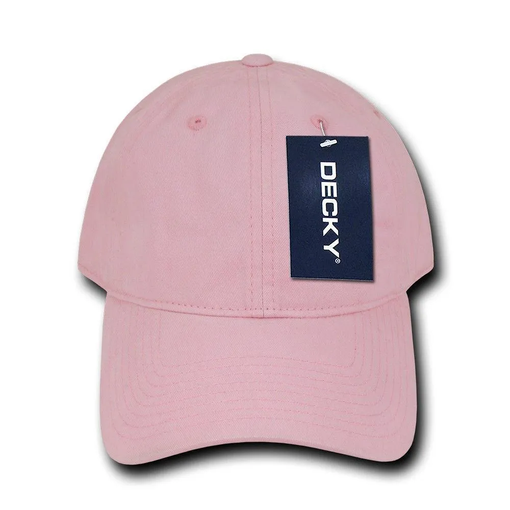 Decky Relaxed Soft Low Crown Dad Washed Cotton Polo Vintage 6 Panel Caps Hats