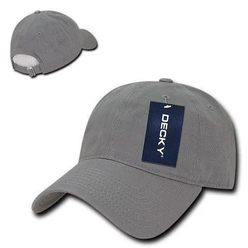 Decky Relaxed Soft Low Crown Dad Washed Cotton Polo Vintage 6 Panel Caps Hats