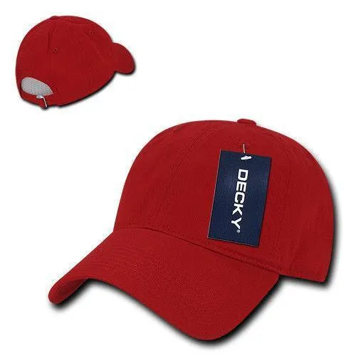 Decky Relaxed Soft Low Crown Dad Washed Cotton Polo Vintage 6 Panel Caps Hats