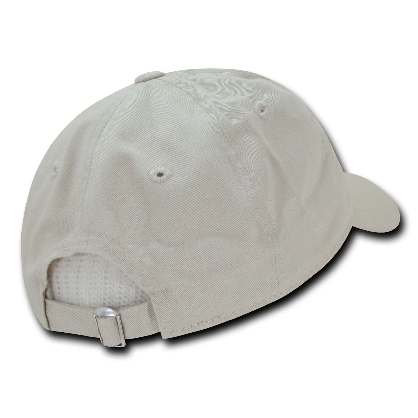 Decky Relaxed Soft Low Crown Dad Washed Cotton Polo Vintage 6 Panel Caps Hats