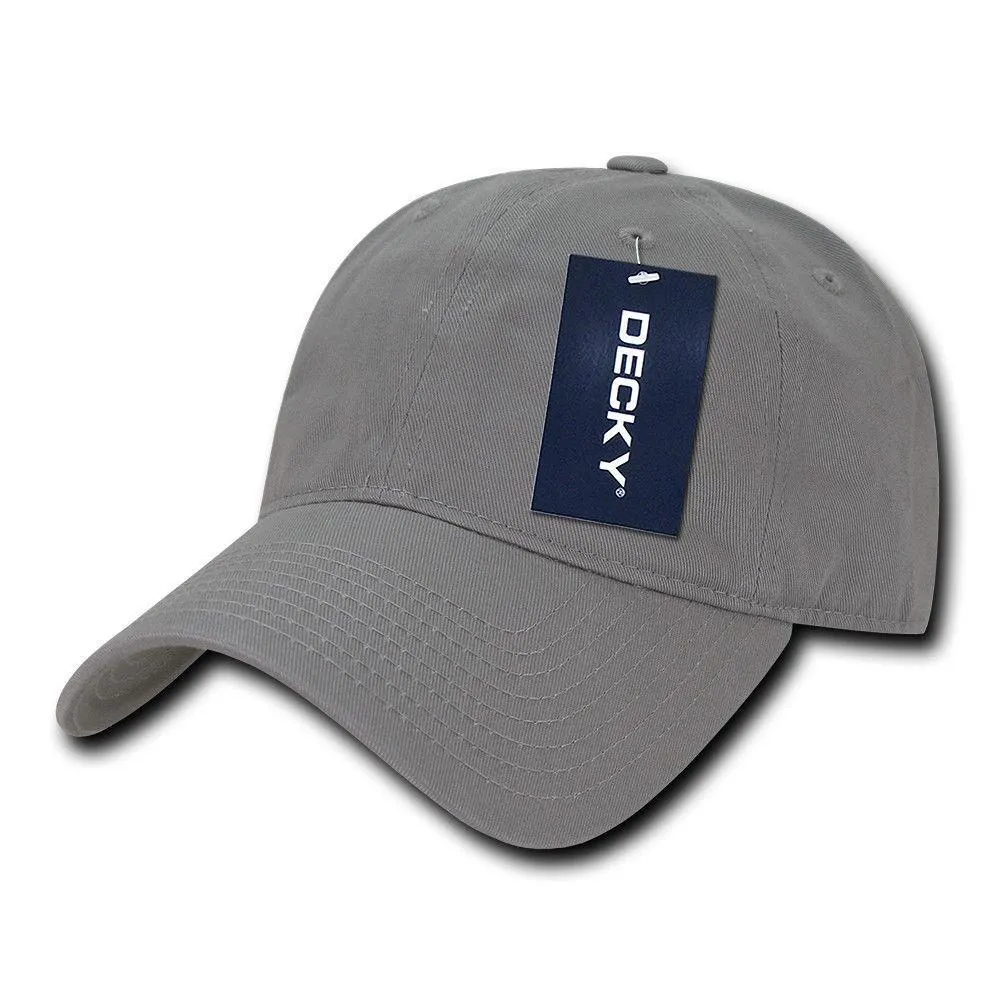 Decky Relaxed Soft Low Crown Dad Washed Cotton Polo Vintage 6 Panel Caps Hats