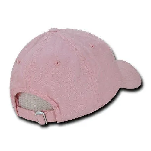 Decky Relaxed Soft Low Crown Dad Washed Cotton Polo Vintage 6 Panel Caps Hats